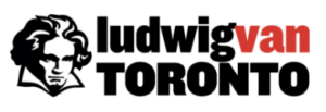 Ludwig Van Toronto logo featuring Beethoven's portrait and the publication's name.