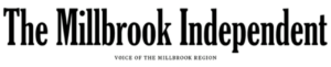 The Millbrook Independent newspaper logo, "Voice of the Millbrook Region".