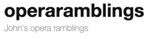 Operaramblings logo. John's opera ramblings.