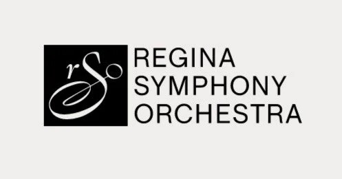 Regina Symphony Orchestra logo: stylized "rS" in a black square next to text